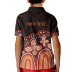 Australia Indigenous Personalized Kid Polo Shirt Fight Leukemia Orange Ribbons - Aussie Hoodie