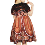 Australia Indigenous Personalized Kid Short Sleeve Dress Fight Leukemia Orange Ribbons - Aussie Hoodie