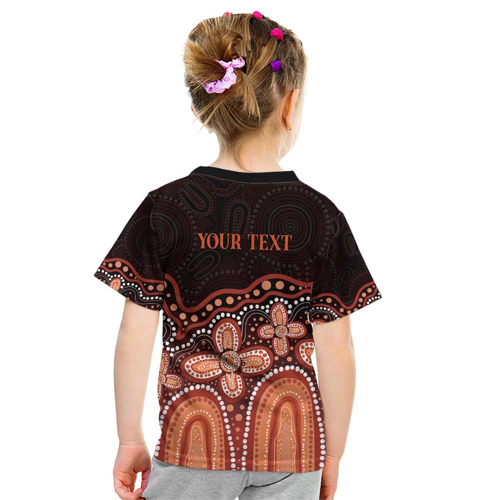 Australia Indigenous Personalized Kid T Shirt Fight Leukemia Orange Ribbons - Aussie Hoodie
