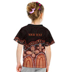 Australia Indigenous Personalized Kid T Shirt Fight Leukemia Orange Ribbons - Aussie Hoodie