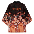 Australia Indigenous Personalized Kimono Fight Leukemia Orange Ribbons - Aussie Hoodie