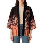 Australia Indigenous Personalized Kimono Fight Leukemia Orange Ribbons - Aussie Hoodie