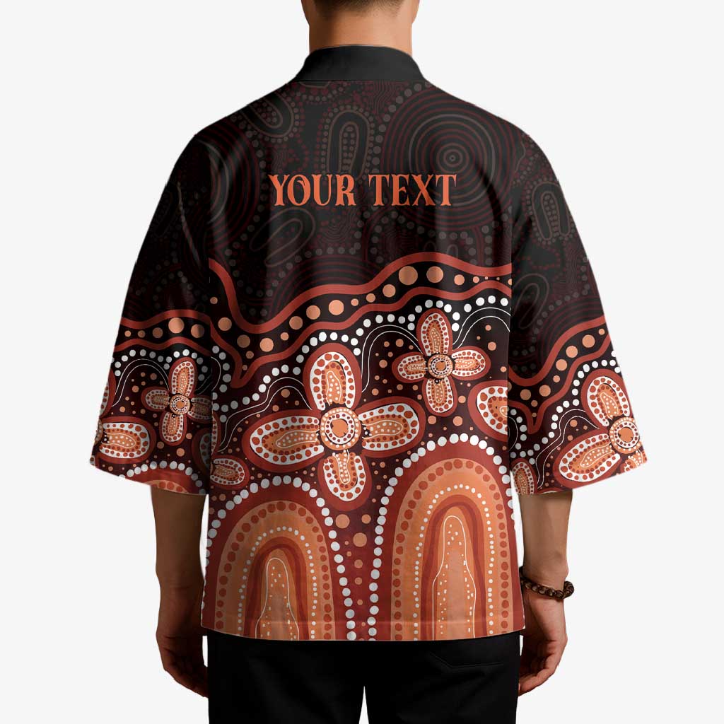 Australia Indigenous Personalized Kimono Fight Leukemia Orange Ribbons - Aussie Hoodie