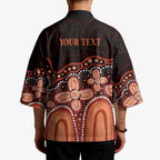Australia Indigenous Personalized Kimono Fight Leukemia Orange Ribbons - Aussie Hoodie