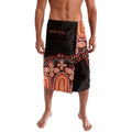 Australia Indigenous Personalized Lavalava Fight Leukemia Orange Ribbons - Aussie Hoodie