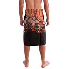 Australia Indigenous Personalized Lavalava Fight Leukemia Orange Ribbons - Aussie Hoodie