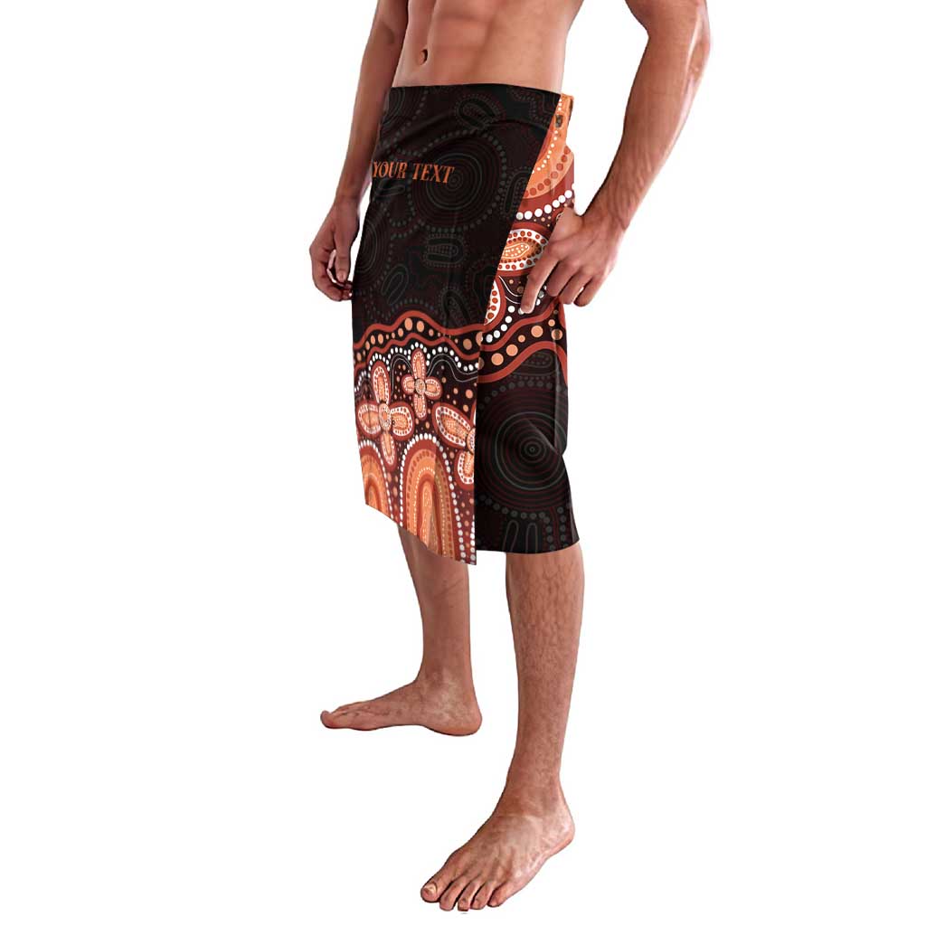 Australia Indigenous Personalized Lavalava Fight Leukemia Orange Ribbons - Aussie Hoodie