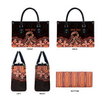 Australia Indigenous Personalized Leather Bag Fight Leukemia Orange Ribbons - Aussie Hoodie