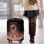 Australia Indigenous Personalized Luggage Cover Fight Leukemia Orange Ribbons - Aussie Hoodie