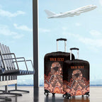 Australia Indigenous Personalized Luggage Cover Fight Leukemia Orange Ribbons - Aussie Hoodie