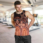 Australia Indigenous Personalized Men Tank Top Fight Leukemia Orange Ribbons - Aussie Hoodie