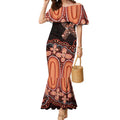 Australia Indigenous Personalized Mermaid Dress Fight Leukemia Orange Ribbons - Aussie Hoodie