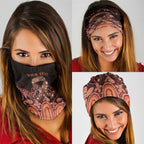 Australia Indigenous Personalized Neck Gaiter Fight Leukemia Orange Ribbons - Aussie Hoodie