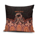 Australia Indigenous Personalized Pillow Cover Fight Leukemia Orange Ribbons - Aussie Hoodie