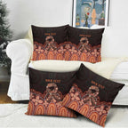 Australia Indigenous Personalized Pillow Cover Fight Leukemia Orange Ribbons - Aussie Hoodie