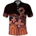 Australia Indigenous Personalized Polo Shirt Fight Leukemia Orange Ribbons - Aussie Hoodie