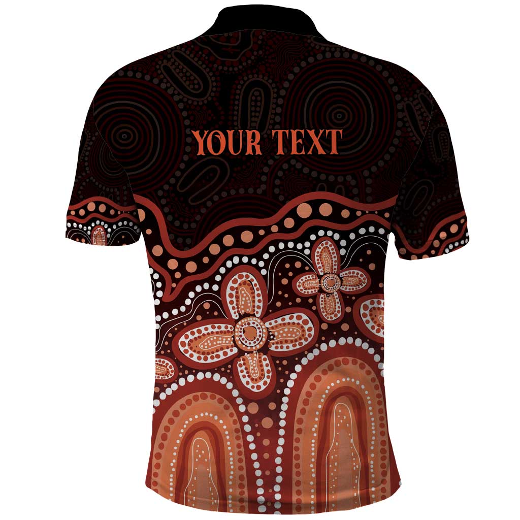 Australia Indigenous Personalized Polo Shirt Fight Leukemia Orange Ribbons - Aussie Hoodie