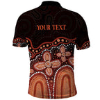 Australia Indigenous Personalized Polo Shirt Fight Leukemia Orange Ribbons - Aussie Hoodie