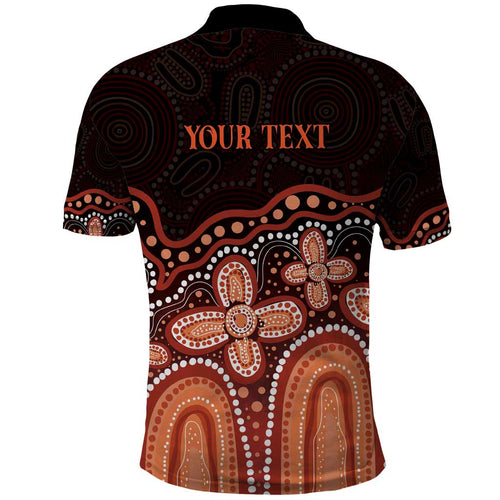 Australia Indigenous Personalized Polo Shirt Fight Leukemia Orange Ribbons - Aussie Hoodie