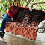 Australia Indigenous Personalized Quilt Fight Leukemia Orange Ribbons - Aussie Hoodie