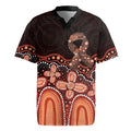 Australia Indigenous Personalized Rugby Jersey Fight Leukemia Orange Ribbons - Aussie Hoodie