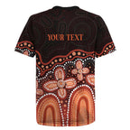 Australia Indigenous Personalized Rugby Jersey Fight Leukemia Orange Ribbons - Aussie Hoodie