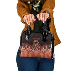 Australia Indigenous Personalized Shoulder Handbag Fight Leukemia Orange Ribbons - Aussie Hoodie