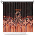 Australia Indigenous Personalized Shower Curtain Fight Leukemia Orange Ribbons - Aussie Hoodie