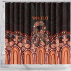 Australia Indigenous Personalized Shower Curtain Fight Leukemia Orange Ribbons - Aussie Hoodie