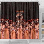 Australia Indigenous Personalized Shower Curtain Fight Leukemia Orange Ribbons - Aussie Hoodie