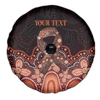 Australia Indigenous Personalized Spare Tire Cover Fight Leukemia Orange Ribbons - Aussie Hoodie