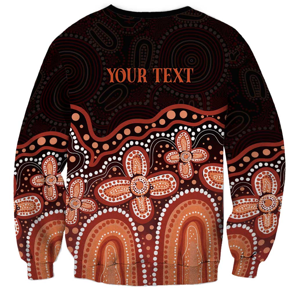 Australia Indigenous Personalized Sweatshirt Fight Leukemia Orange Ribbons - Aussie Hoodie