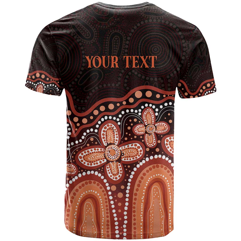 Australia Indigenous Personalized T Shirt Fight Leukemia Orange Ribbons - Aussie Hoodie