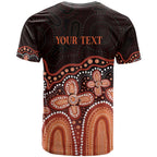 Australia Indigenous Personalized T Shirt Fight Leukemia Orange Ribbons - Aussie Hoodie