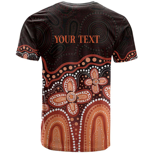 Australia Indigenous Personalized T Shirt Fight Leukemia Orange Ribbons - Aussie Hoodie