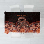 Australia Indigenous Personalized Tablecloth Fight Leukemia Orange Ribbons - Aussie Hoodie