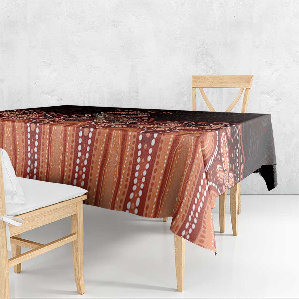 Australia Indigenous Personalized Tablecloth Fight Leukemia Orange Ribbons - Aussie Hoodie