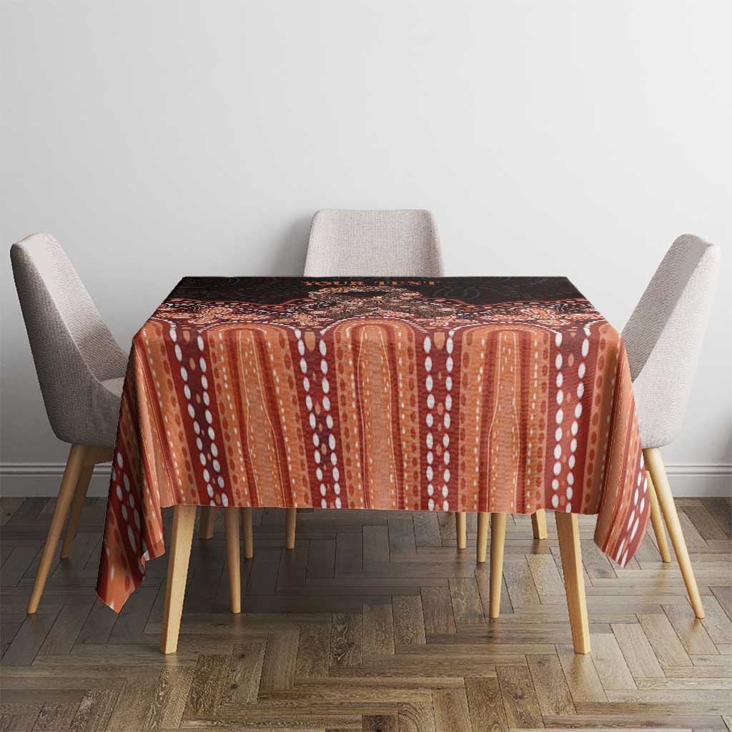 Australia Indigenous Personalized Tablecloth Fight Leukemia Orange Ribbons - Aussie Hoodie