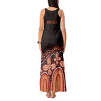 Australia Indigenous Personalized Tank Maxi Dress Fight Leukemia Orange Ribbons - Aussie Hoodie