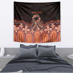 Australia Indigenous Personalized Tapestry Fight Leukemia Orange Ribbons - Aussie Hoodie