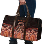 Australia Indigenous Personalized Travel Bag Fight Leukemia Orange Ribbons - Aussie Hoodie