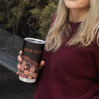 Australia Indigenous Personalized Tumbler Cup Fight Leukemia Orange Ribbons - Aussie Hoodie