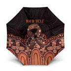 Australia Indigenous Personalized Umbrella Fight Leukemia Orange Ribbons - Aussie Hoodie