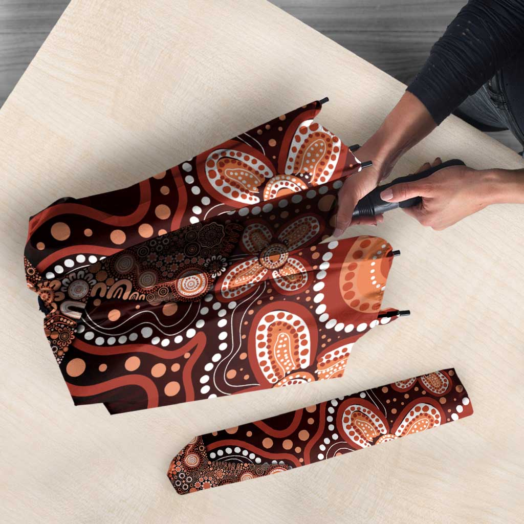 Australia Indigenous Personalized Umbrella Fight Leukemia Orange Ribbons - Aussie Hoodie