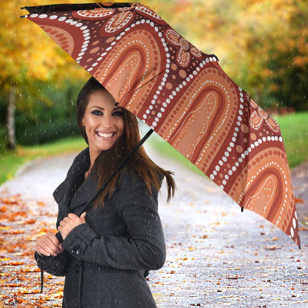 Australia Indigenous Personalized Umbrella Fight Leukemia Orange Ribbons - Aussie Hoodie