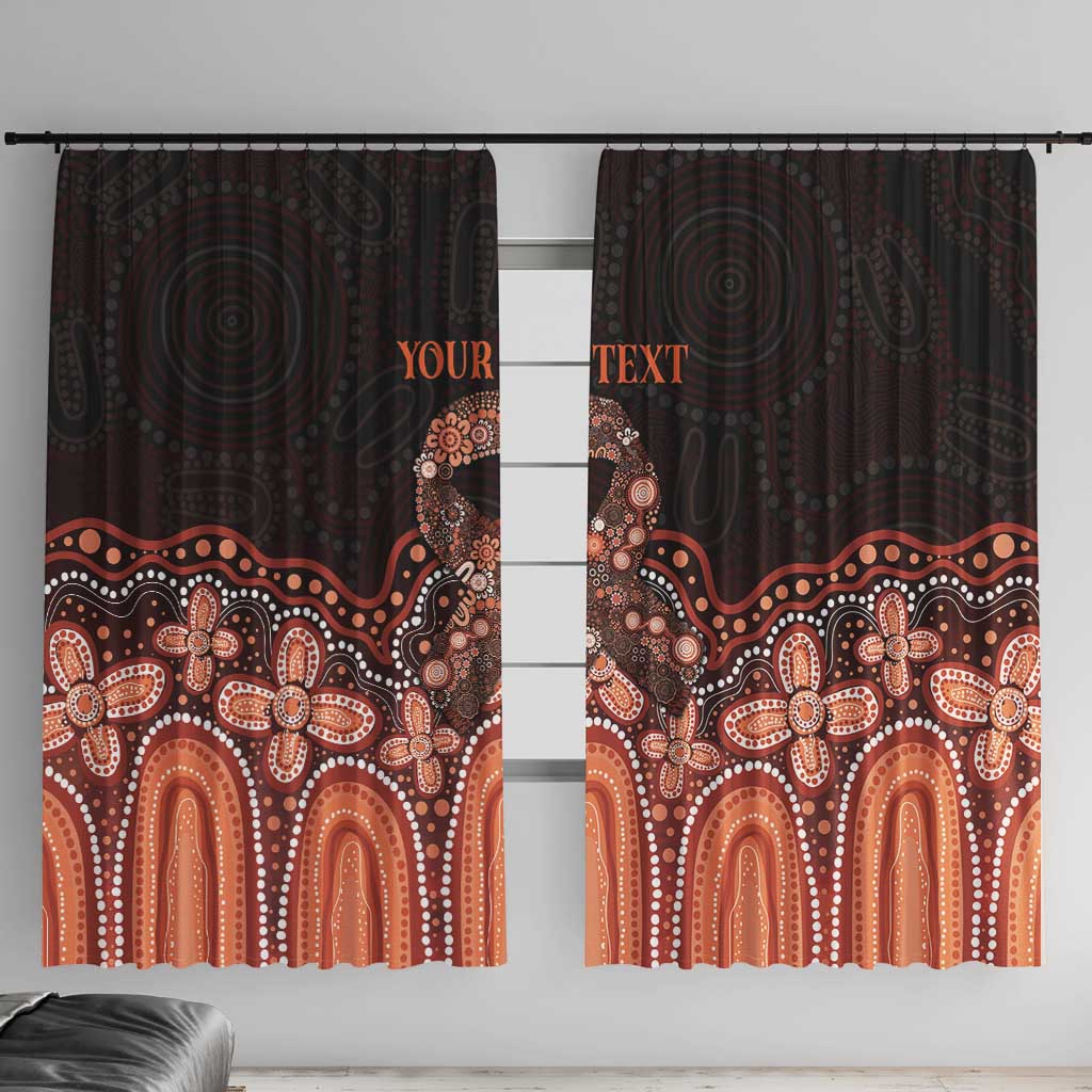 Australia Indigenous Personalized Window Curtain Fight Leukemia Orange Ribbons - Aussie Hoodie
