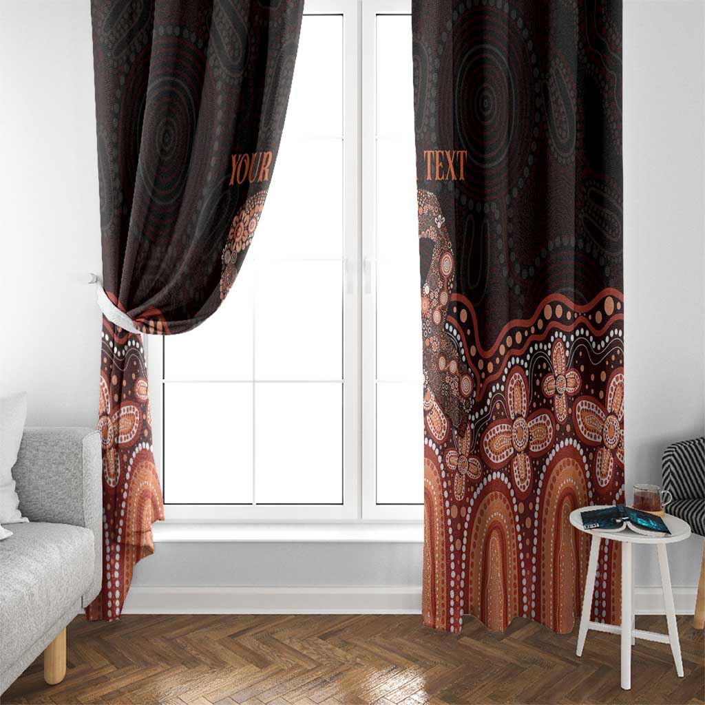 Australia Indigenous Personalized Window Curtain Fight Leukemia Orange Ribbons - Aussie Hoodie