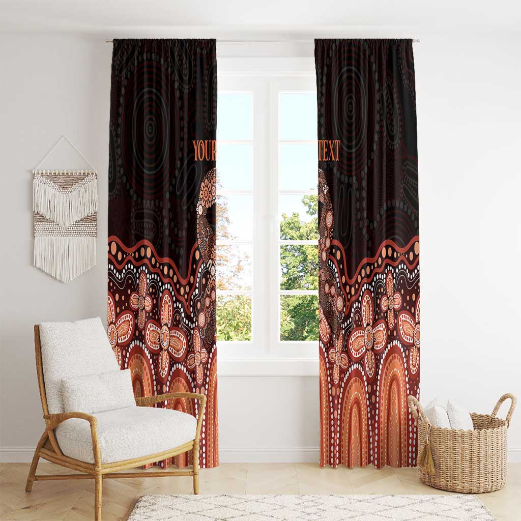 Australia Indigenous Personalized Window Curtain Fight Leukemia Orange Ribbons - Aussie Hoodie