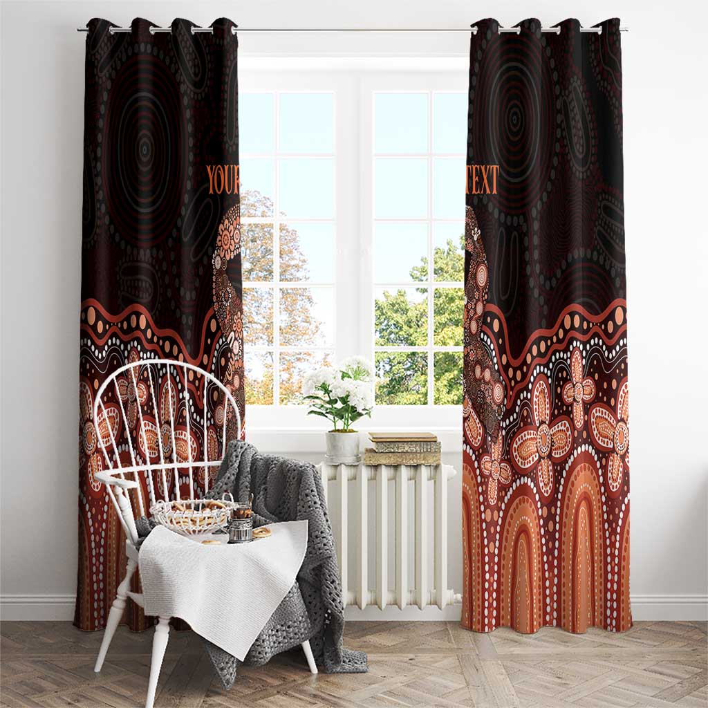 Australia Indigenous Personalized Window Curtain Fight Leukemia Orange Ribbons - Aussie Hoodie