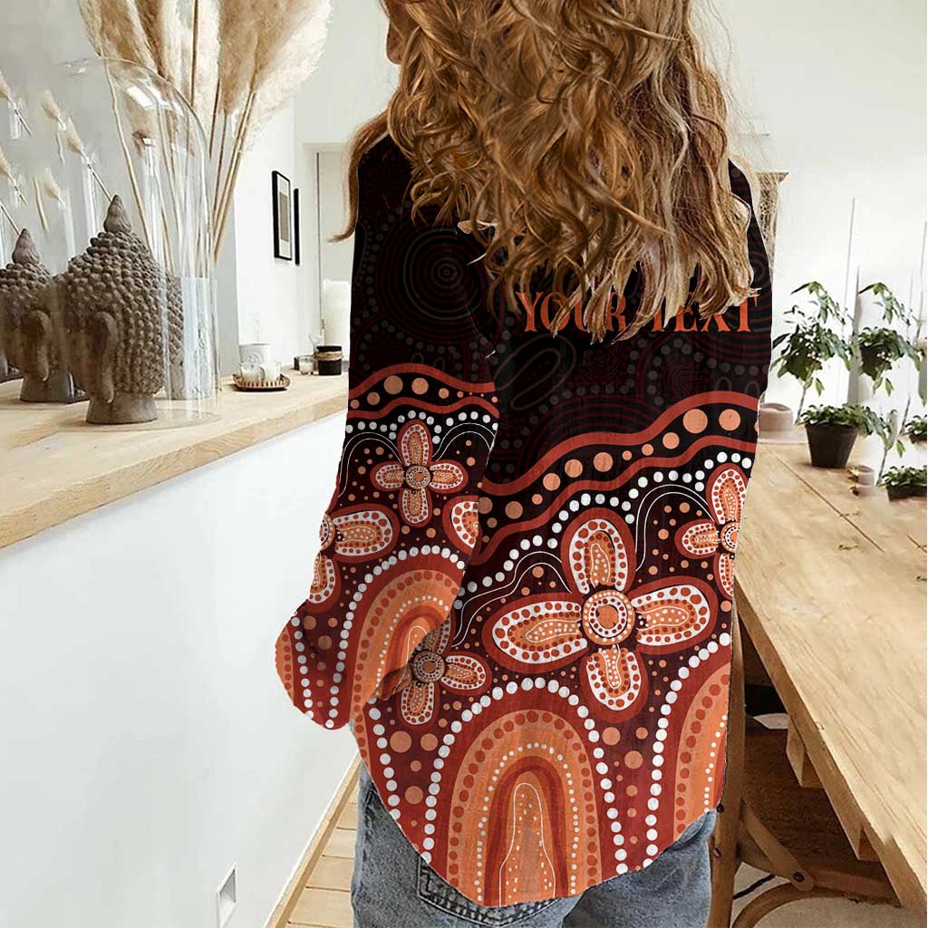 Australia Indigenous Personalized Women Casual Shirt Fight Leukemia Orange Ribbons - Aussie Hoodie